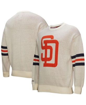 Mitchell & Ness - Men's Cream San Diego Padres Retro Pullover Sweater