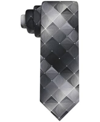Van Heusen - Men's Shadow Grid-Pattern Tie
