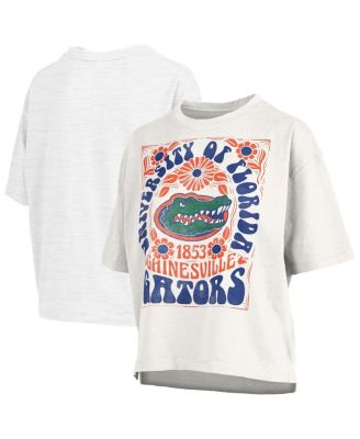 Pressbox - Women's White Florida Gators Harmony Oversized T-Shirt