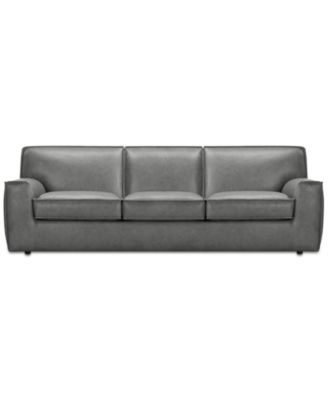 Macy's - Glympton 98" Leather Sofa