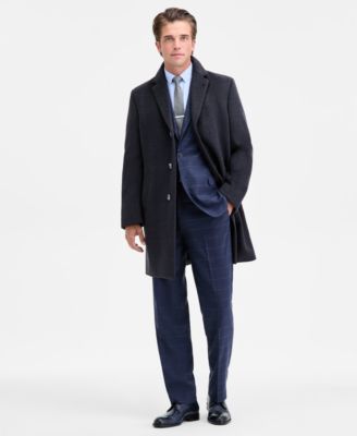 Nautica - Men's Modern-Fit Wool-Blend Overcoat