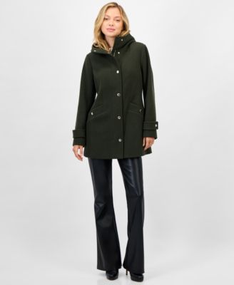 Michael Kors - Women's Hooded Button-Front Coat