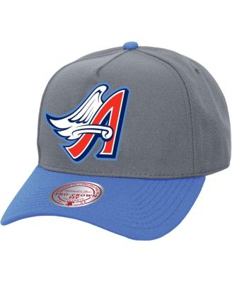 Mitchell & Ness - Men's and Women's Gray Los Angeles Angels Basic Coop Pro Adjustable Hat
