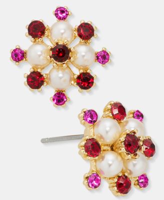 Charter Club - Stone & Imitation Pearl Cluster Stud Earrings