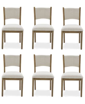 Furniture - Nordic 6-Pc Upholstered Dining Chair Set