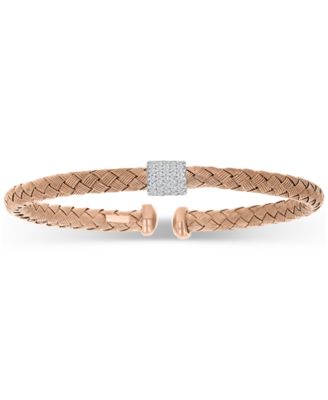 Macy's - 2-Pc. Set Cubic Zirconia Halo Cluster Pendant Necklace & Coordinating Stud Earrings