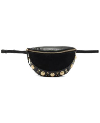 Arezzo - Small Leather Metal Studs Fanny Pack