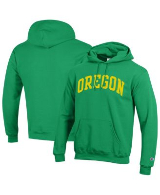 Champion - Men's Green Oregon Ducks Basic Arch Fleece Pullover Hoodie