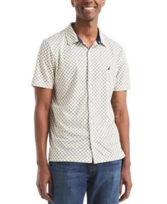 Nautica - Men's Printed Classic-Fit Performance Button-Down Shirt