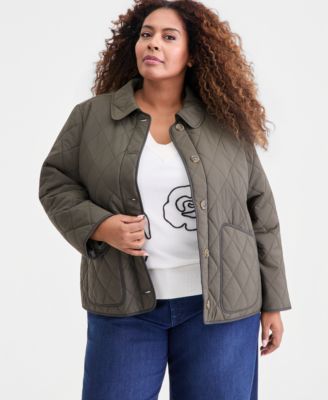 Style & Co - Plus Size Quilted Utility Jacket