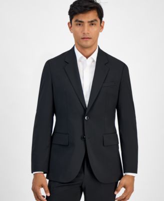 Hugo Boss - Men's Modern-Fit Modern-Fit Solid Wool-Blend Suit Separate Jacket