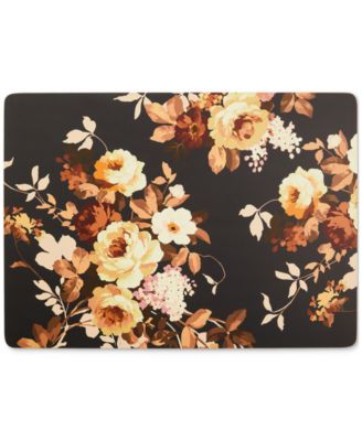 Wild Rose Brown Cork Back Placemats, Set of 4 image