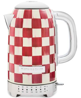 MacKenzie-Childs - Cherry Check Electric Kettle