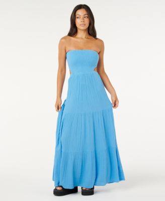 Rip Curl - Juniors' Surf Cotton Smocked Maxi Dress