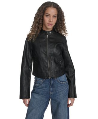 Levi's - Women's Faux Leather Racer Jacket