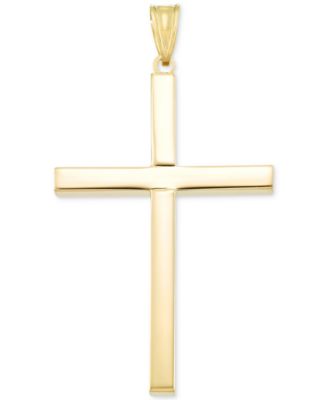 Italian Gold - Cross Pendant in 14k Gold