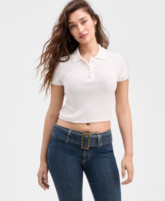 GUESS - Women's Mona Chenille Polo Sweater