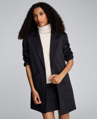 Kenneth Cole - Women's Pinstripe Patch Pocket Jacket
