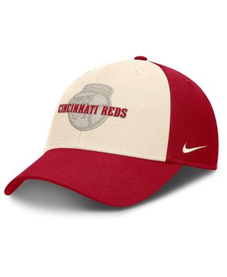 Nike - Men's Red/Natural Cincinnati Reds Statement Club Performance Adjustable Hat