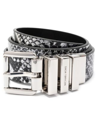 Michael Kors - Women's Reversible Snake Pattern Belt