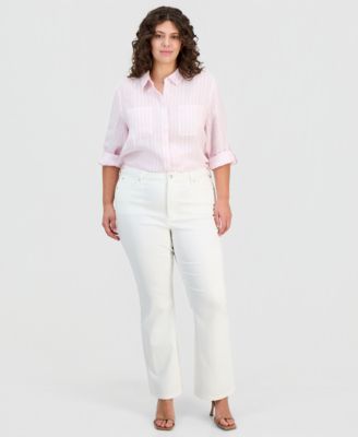 Anne Klein - Plus Size High-Rise Bootcut Jeans