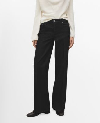 MANGO - Women's Straight Low-Waist Jeans