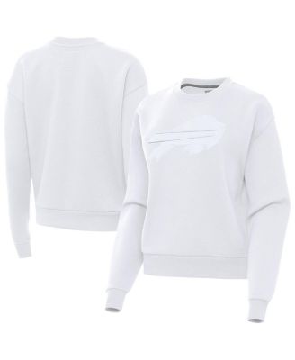 Antigua - Women's White Buffalo Bills Victory Pullover Sweatshirt