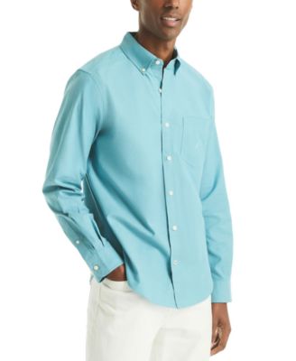 Nautica - Men's Solid Long-Sleeve Oxford Shirt