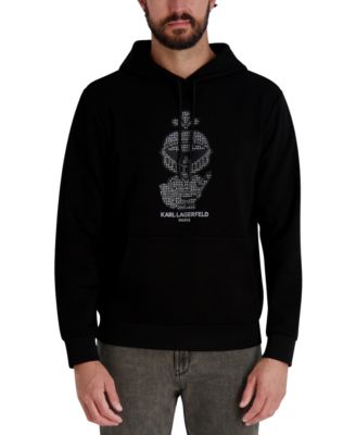 KARL LAGERFELD PARIS - Men's Textured Armor Pull-On Sweatshirt