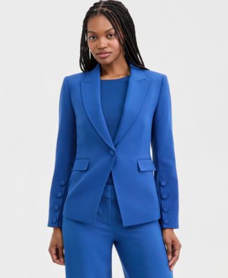 Tahari ASL - Women's Peak Lapel One-Button Jacket