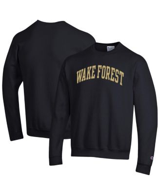 Champion - Men's Black Wake Forest Demon Deacons Basic Arch Fleece Pullover Sweatshirt