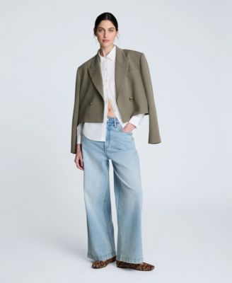 Kenneth Cole - Women's Solid Poplin Button Front Shirt