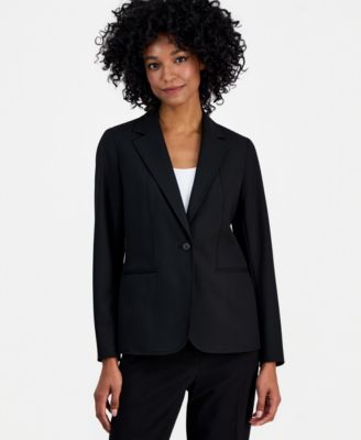 Anne Klein - Single-Button Notched-Lapel Blazer