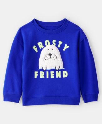 Carter's - Boys Toddler 2T-5T DayDream Walrus Pull-On Sweatshirt