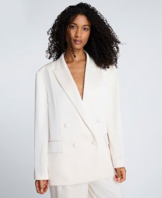 Kenneth Cole - Women's Double-Breasted Boyfriend Jacket