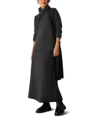 Eileen Fisher - Women's Solid A-Line Skirt, Regular and Plus