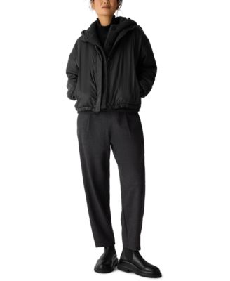 Eileen Fisher - Women's High Collar Puffer Jacket, Regular and Plus