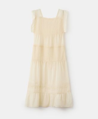 MANGO - Women's Cotton Lace Nightdress