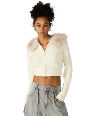 Steve Madden - Women's Lysia Collared Sweater Jacket