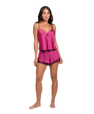 Midnight Bakery - Women's Taylor Solid Cami Top and Shorts, 2-Piece Set