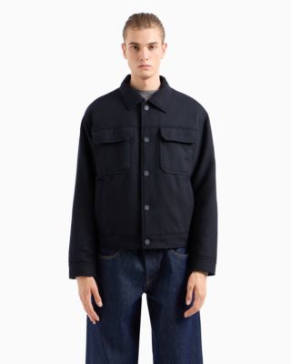 A|X Armani Exchange - Men's Wool-Blend Shirt Jacket