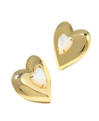 Kendra Scott - Cultured Freshwater Pearl 14K Gold Over Brass Stud Earrings