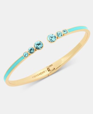 Givenchy - Color Crystal & Inlay Open Bangle Bracelet