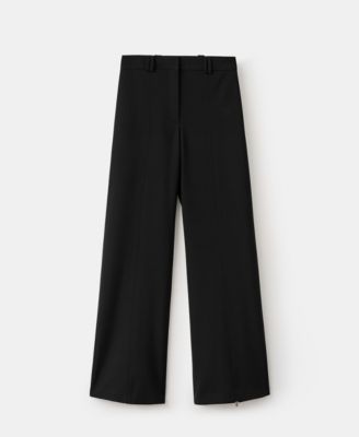 MANGO - Women's Zipped Straight Trousers