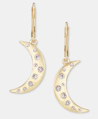 KARL LAGERFELD PARIS - Pav&eacute; Moon Drop Earrings
