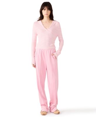 Steve Madden - Women's V-Neck Stripe Sweater