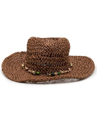 Steve Madden - Beaded Trim Classic Western Hat