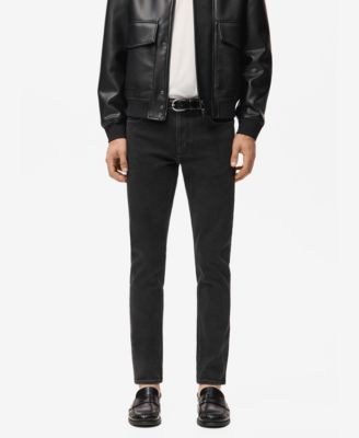 MANGO - Men's Slim Fit Black Jan Jeans