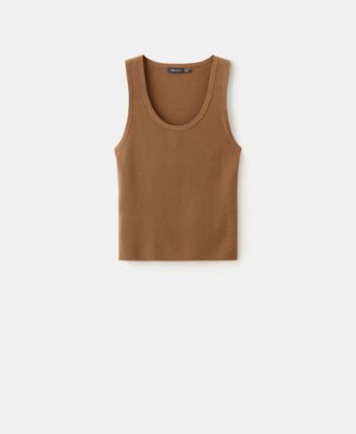 MANGO - Women's Wool-Blend Knitted Top