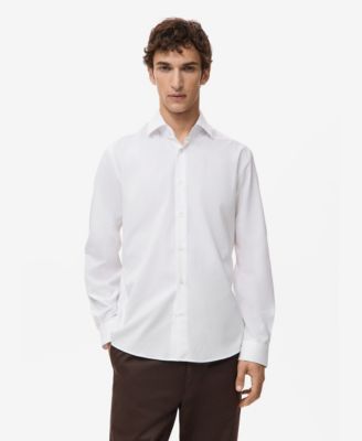 MANGO - Men's Regular-Fit Cotton Shirt